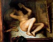 Antoine Wiertz Reader of Novels oil painting